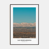 San Bernardino Portrait Color Poster