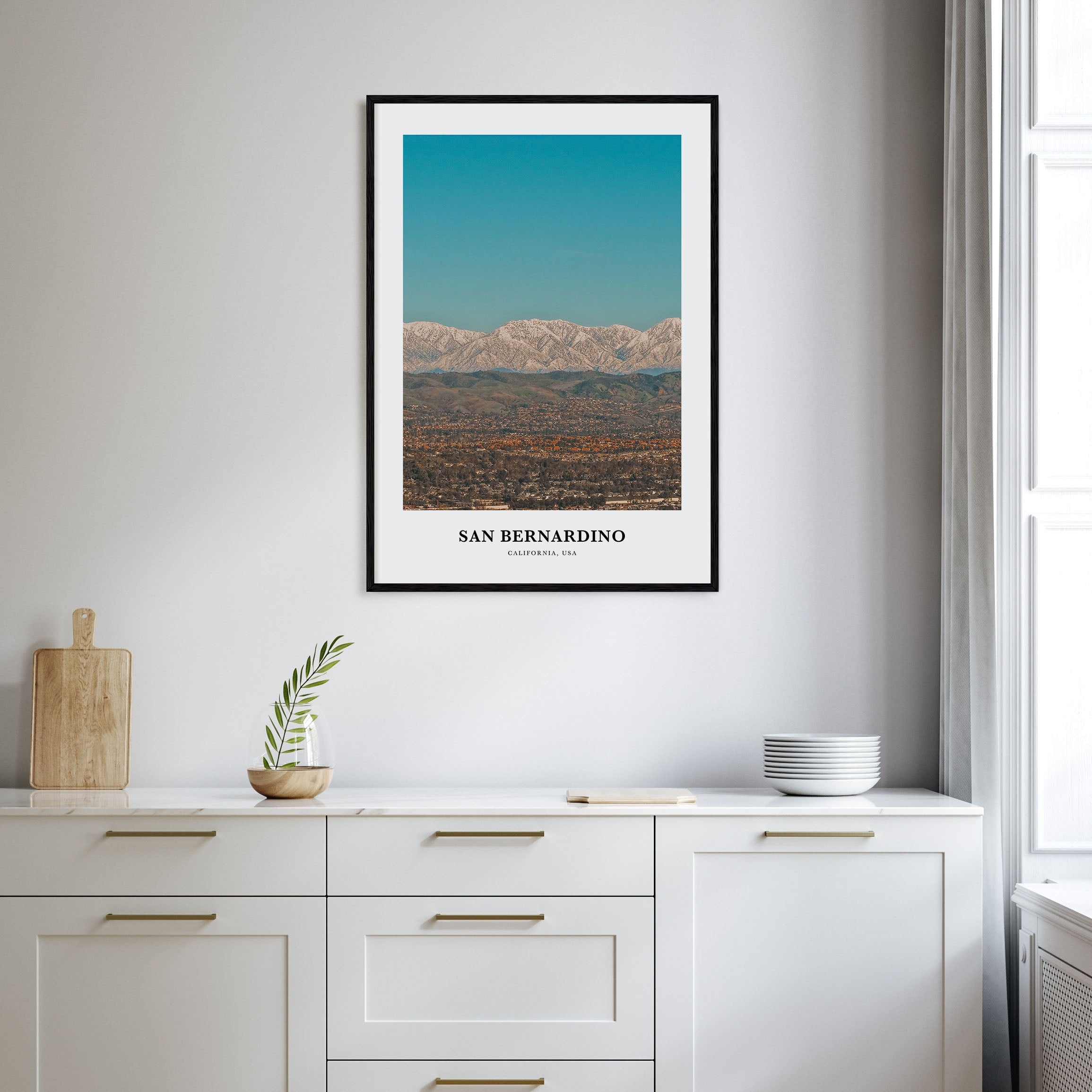 San Bernardino Portrait Color Poster