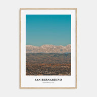 San Bernardino Portrait Color Poster