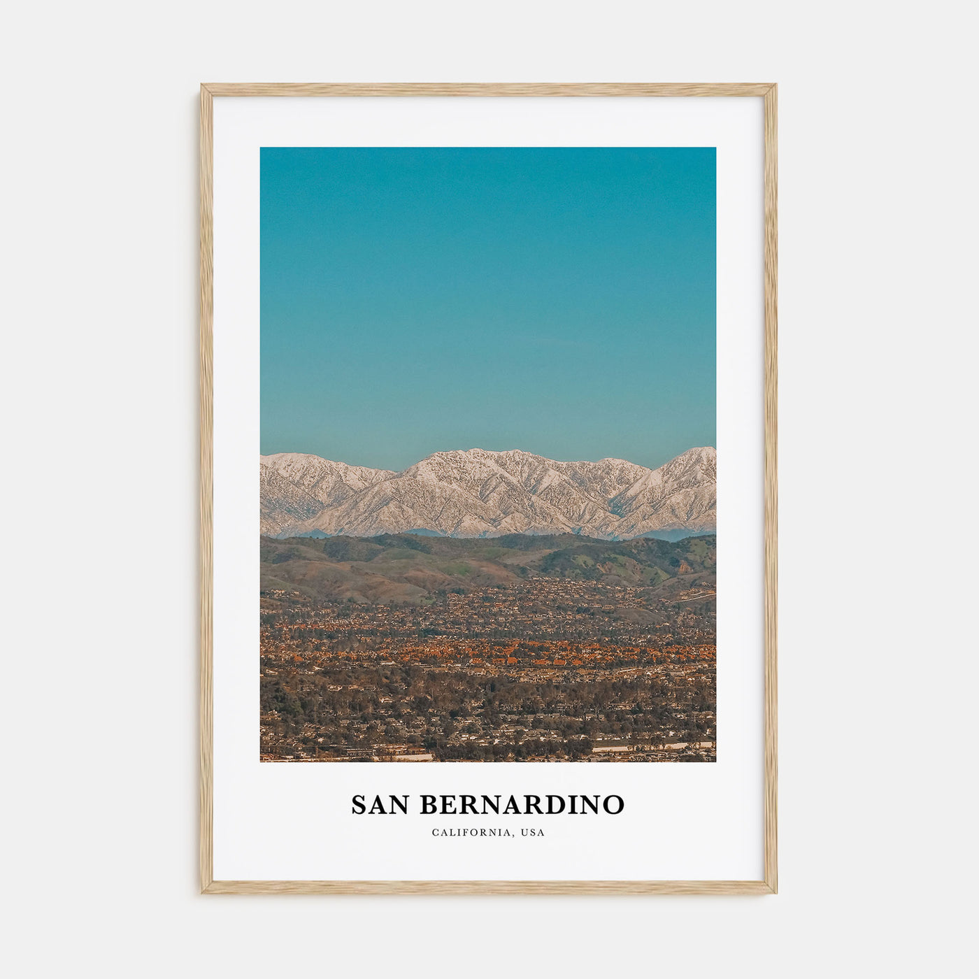 San Bernardino Portrait Color Poster