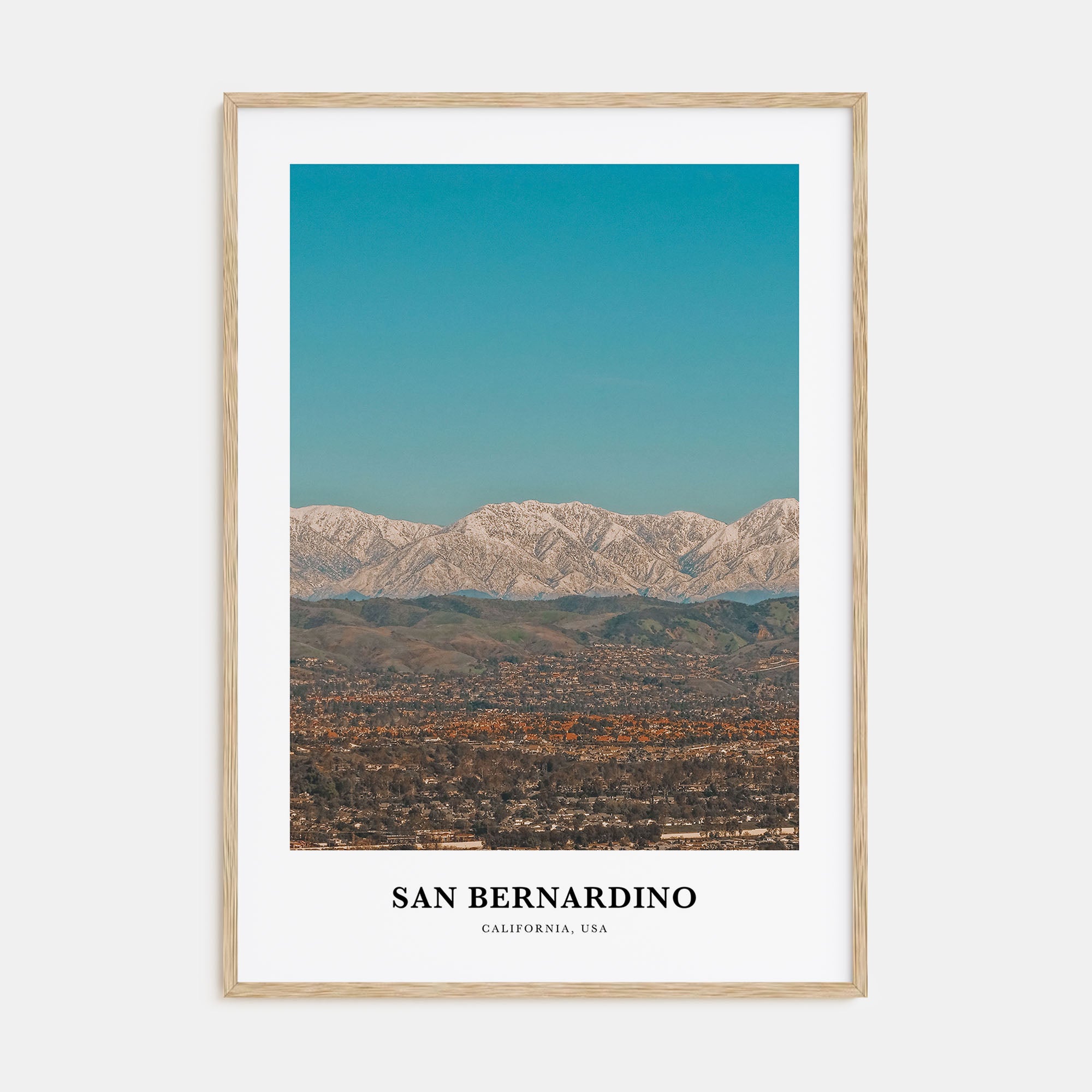 San Bernardino Portrait Color Poster