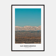 San Bernardino Portrait Color Poster