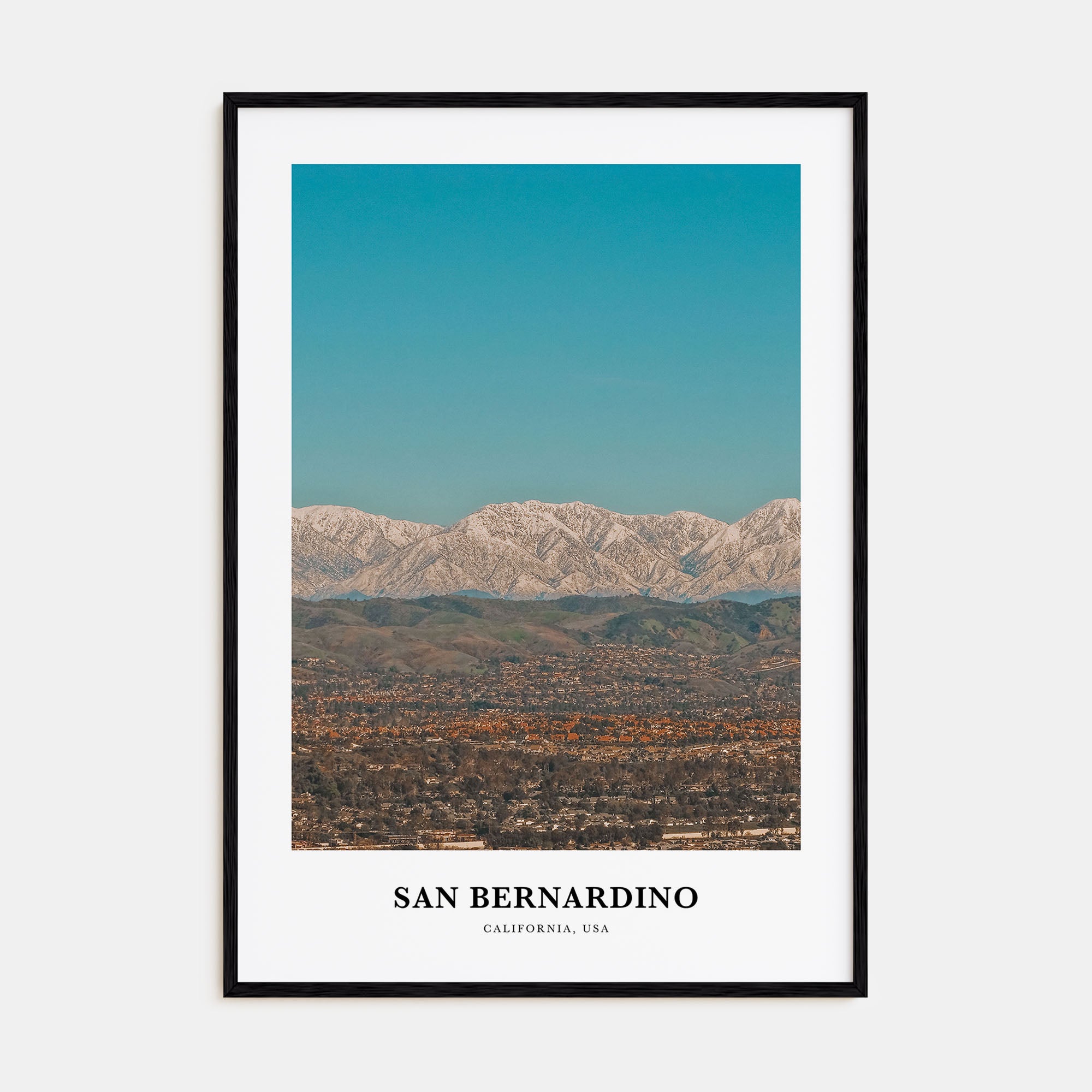 San Bernardino Portrait Color Poster