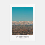 San Bernardino Portrait Color Poster
