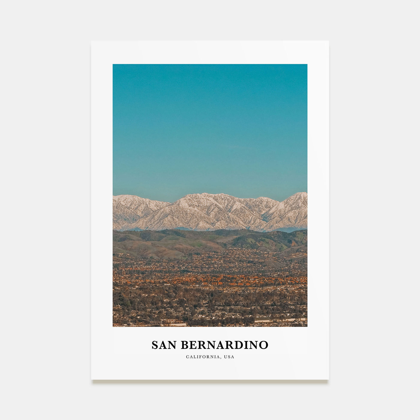 San Bernardino Portrait Color Poster
