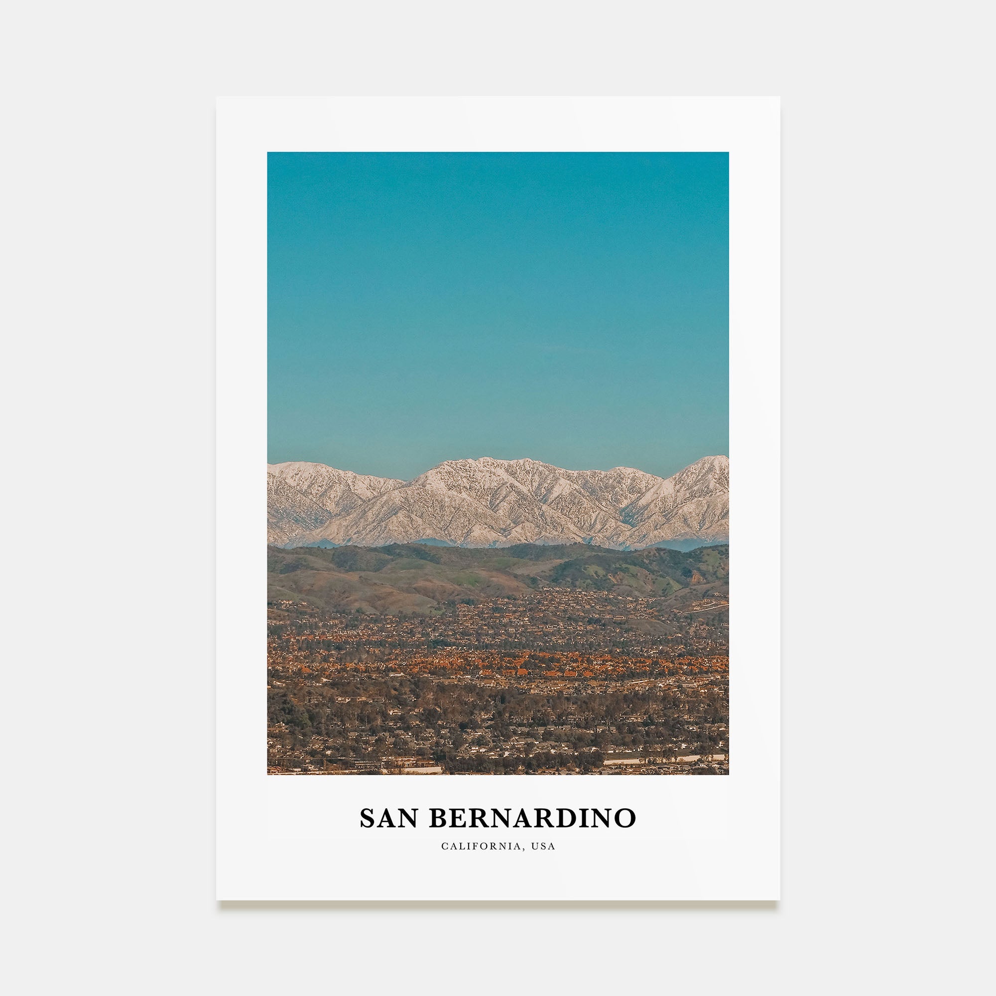 San Bernardino Portrait Color Poster