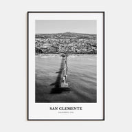 San Clemente Portrait B&W No 2 Poster