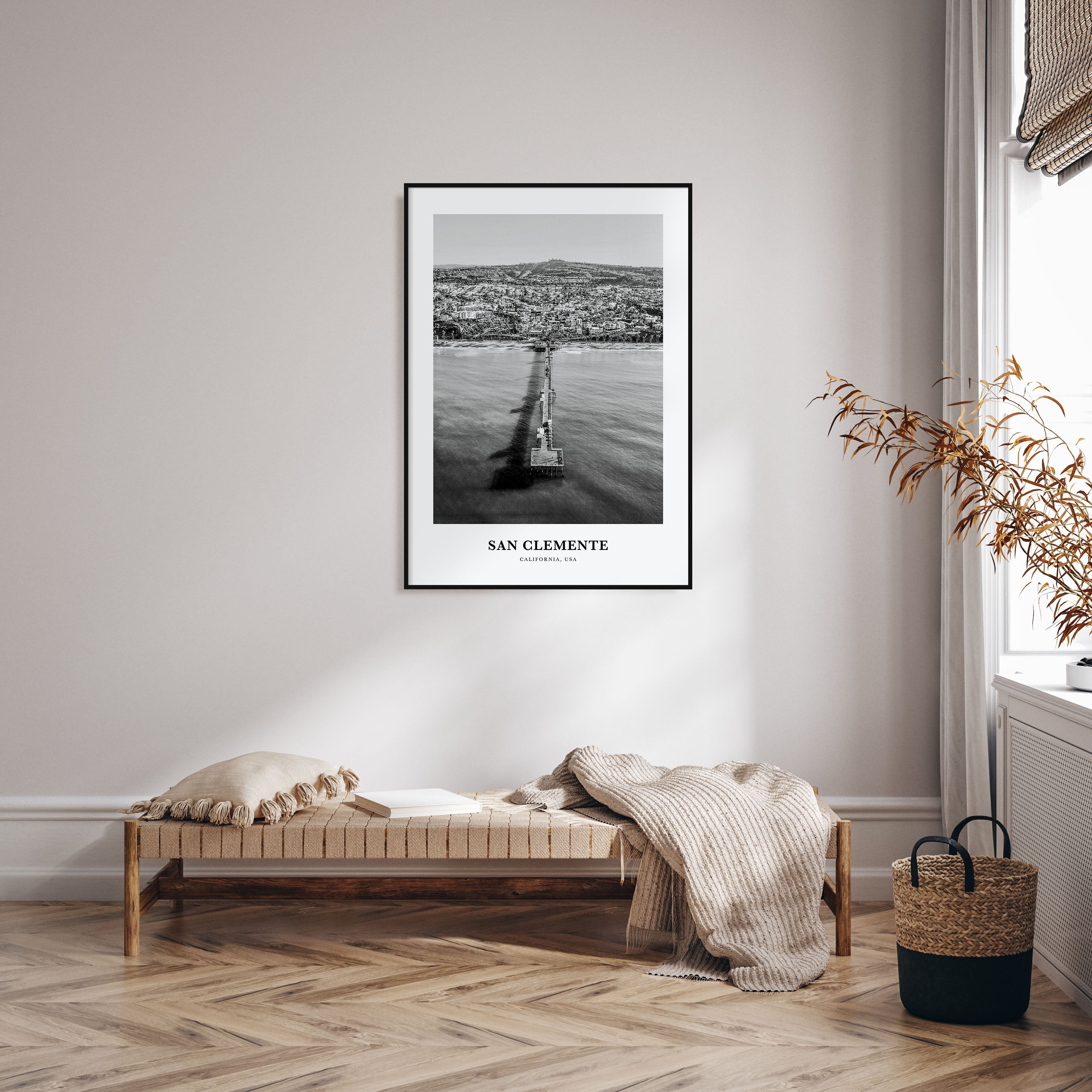 San Clemente Portrait B&W No 2 Poster