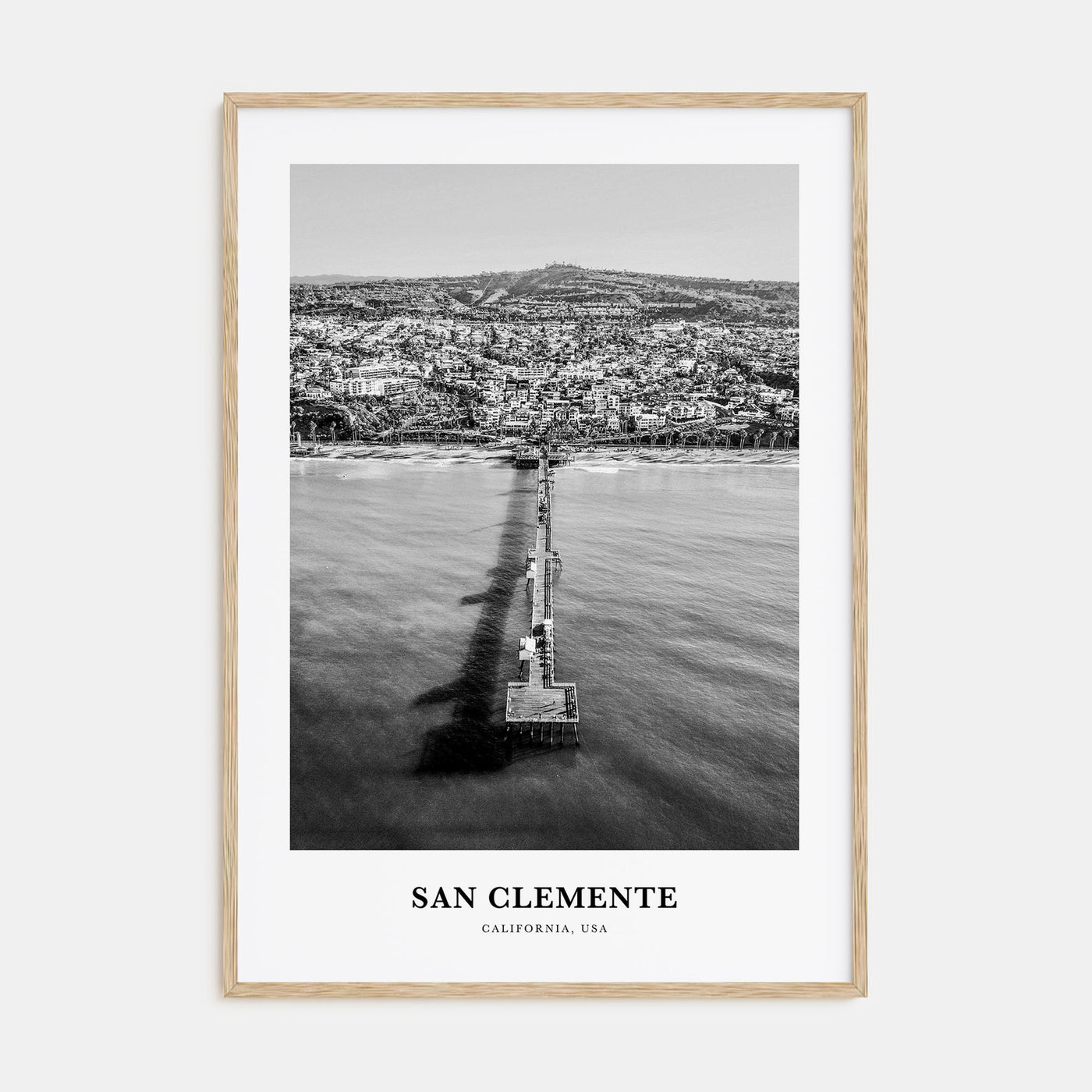 San Clemente Portrait B&W No 2 Poster