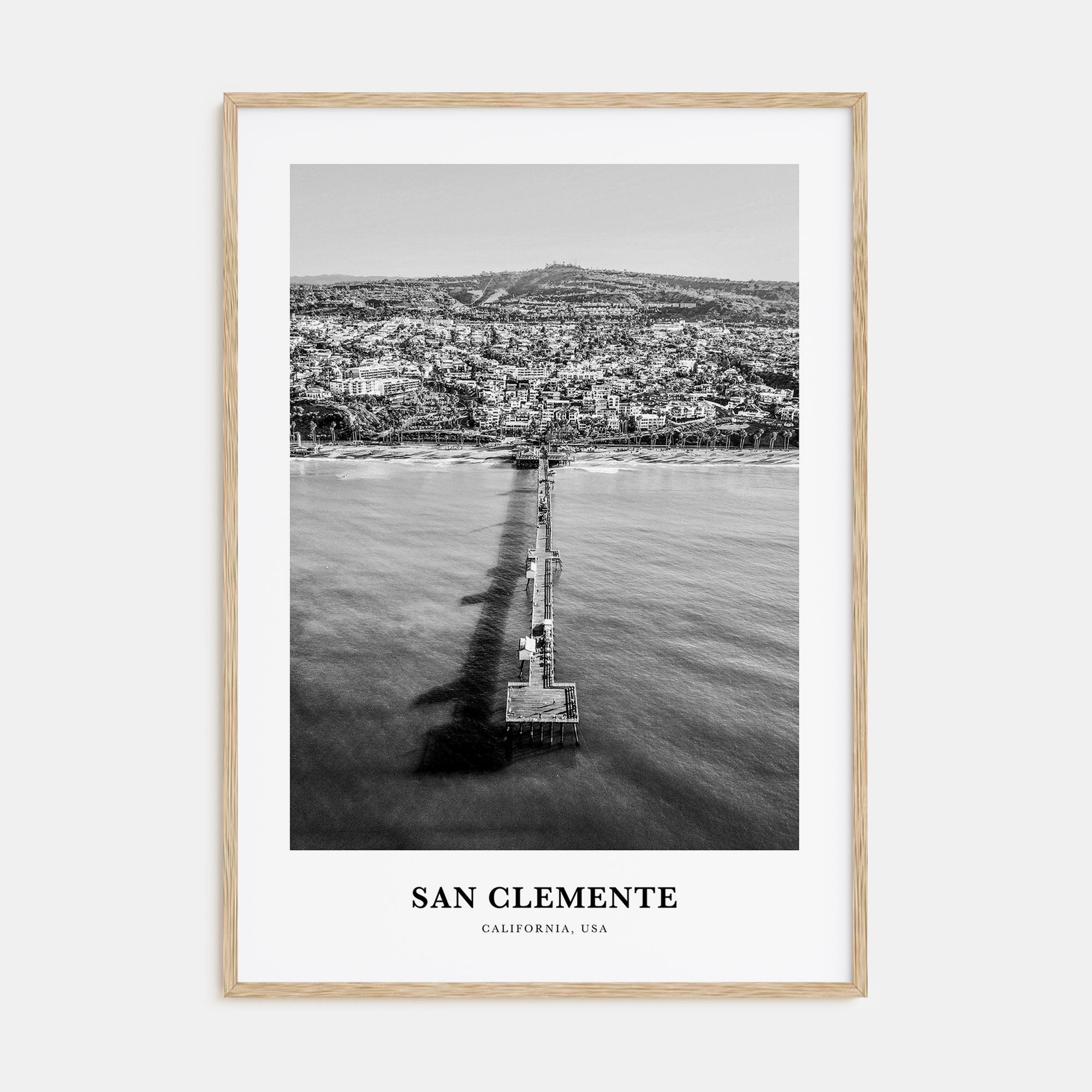 San Clemente Portrait B&W No 2 Poster