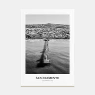 San Clemente Portrait B&W No 2 Poster
