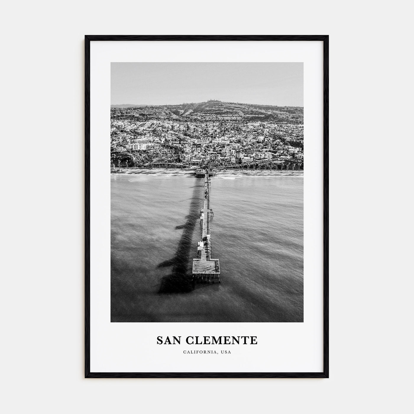 San Clemente Portrait B&W No 2 Poster