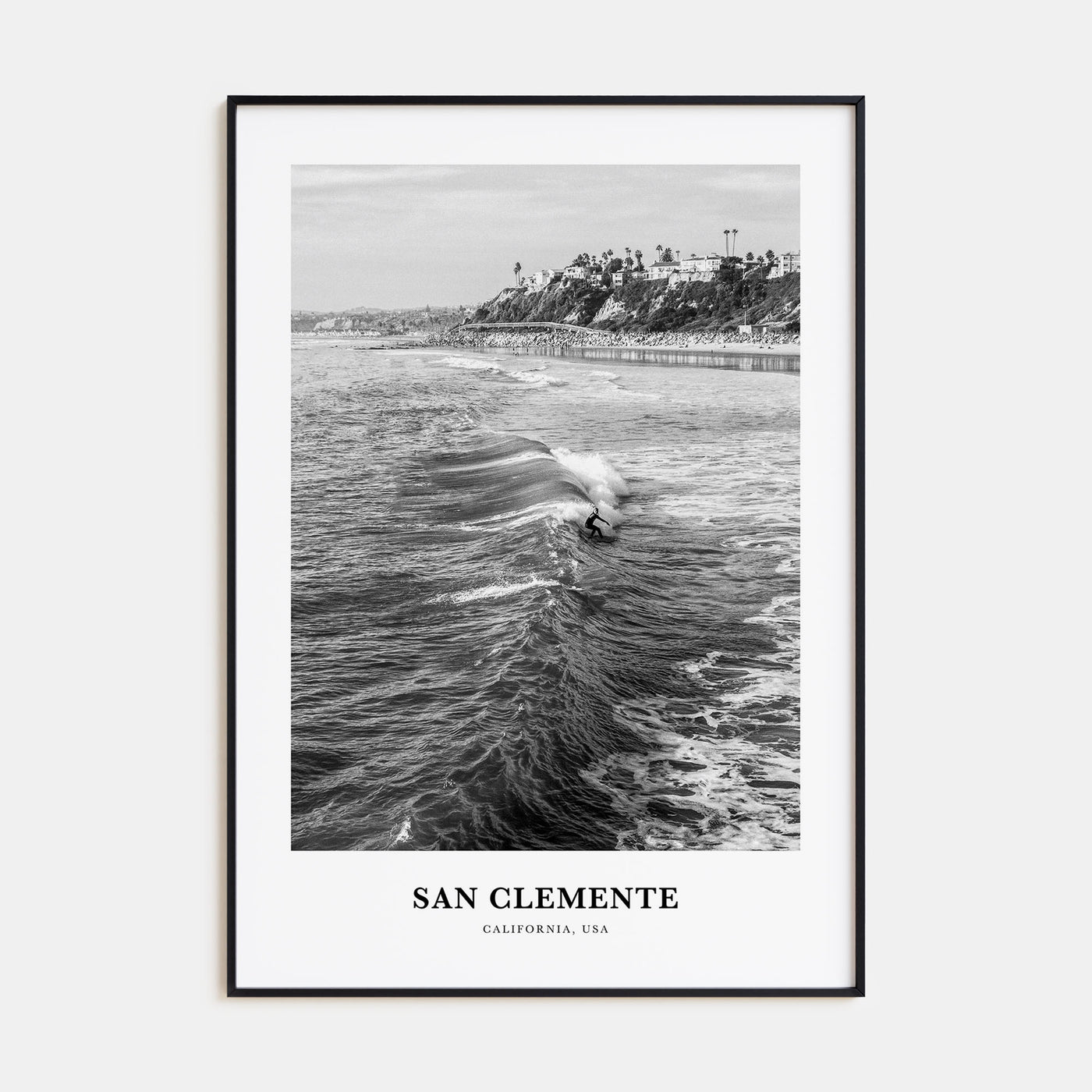 San Clemente Portrait B&W No 3 Poster