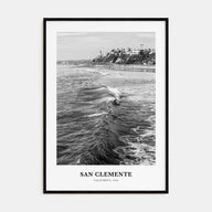 San Clemente Portrait B&W No 3 Poster