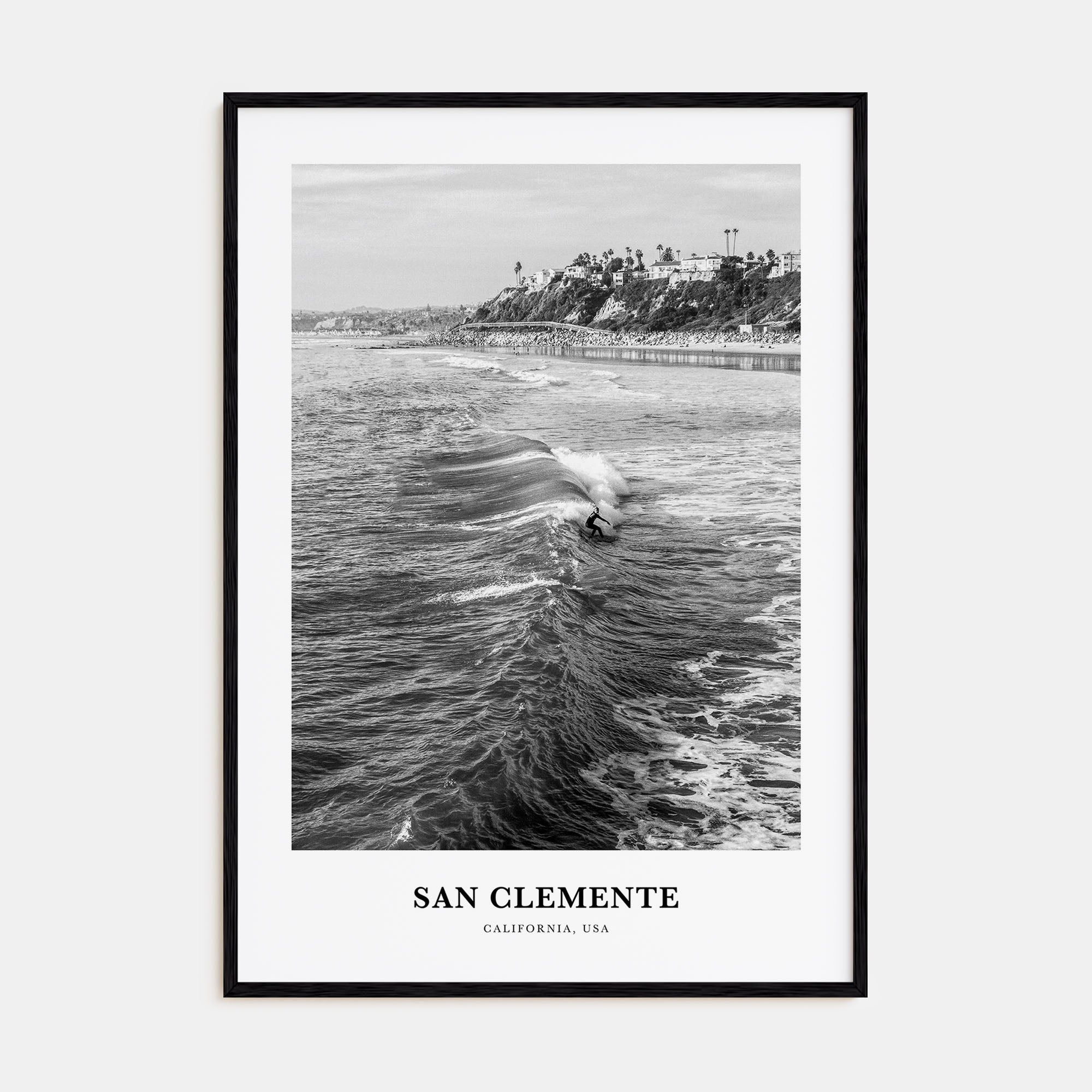San Clemente Portrait B&W No 3 Poster