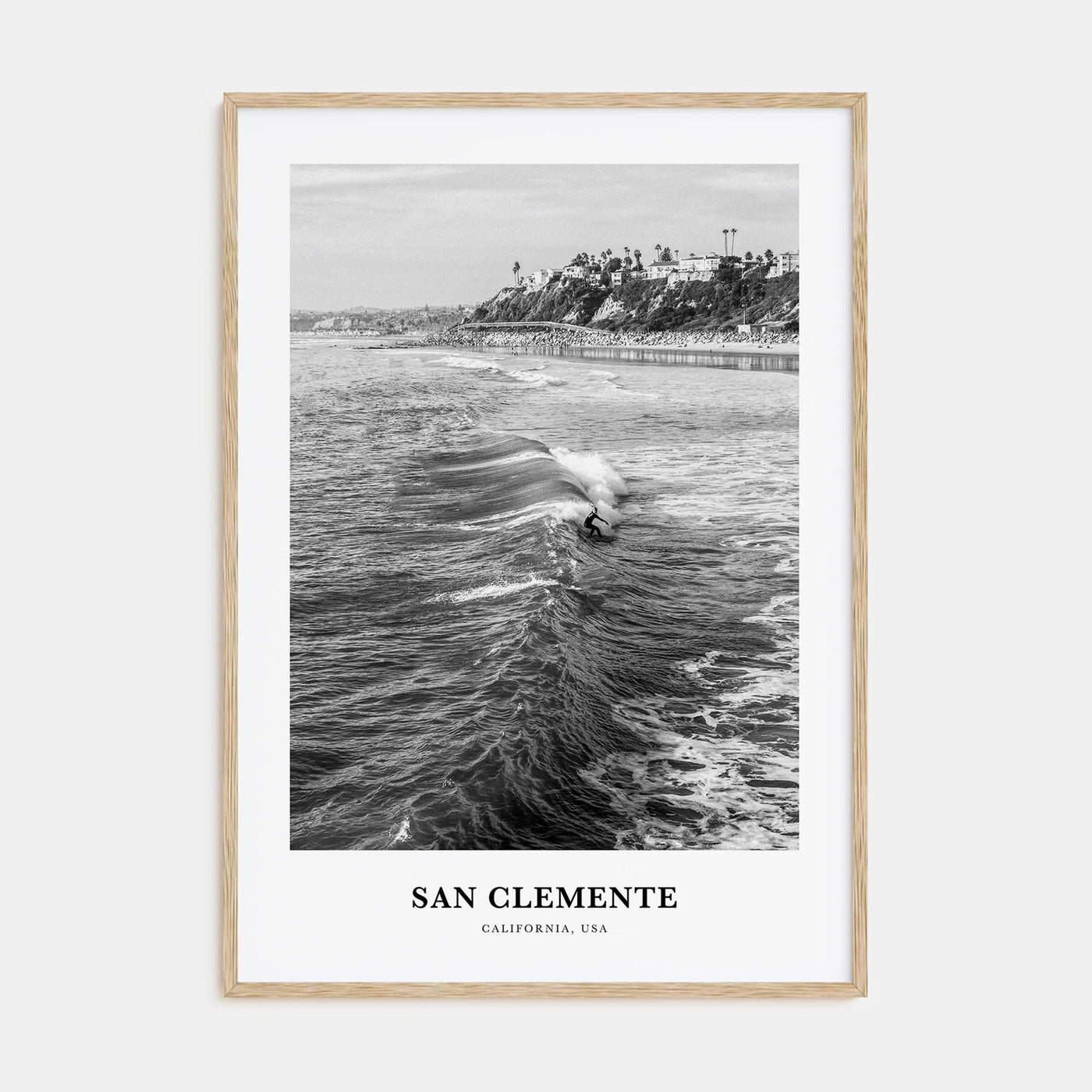 San Clemente Portrait B&W No 3 Poster