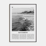 San Clemente Travel B&W No 2 Poster