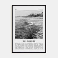 San Clemente Travel B&W No 2 Poster