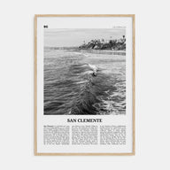 San Clemente Travel B&W No 2 Poster