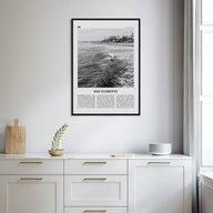 San Clemente Travel B&W No 2 Poster