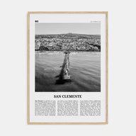 San Clemente Travel B&W No 3 Poster