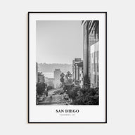 San Diego Portrait B&W No 5 Poster