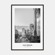 San Diego Portrait B&W No 5 Poster