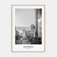San Diego Portrait B&W No 5 Poster