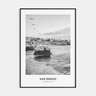 San Diego Portrait B&W No 6 Poster