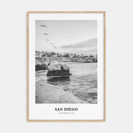 San Diego Portrait B&W No 6 Poster