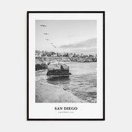 San Diego Portrait B&W No 6 Poster