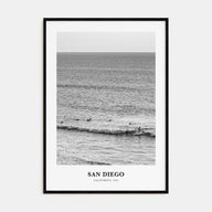 San Diego Portrait B&W No 7 Poster