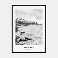 San Diego Portrait B&W No 8 Poster