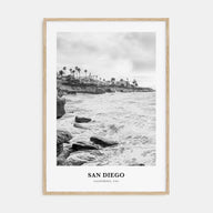 San Diego Portrait B&W No 8 Poster