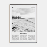 San Diego Travel B&W No 4 Poster