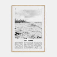 San Diego Travel B&W No 4 Poster