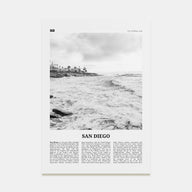 San Diego Travel B&W No 4 Poster