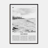 San Diego Travel B&W No 4 Poster