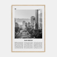 San Diego Travel B&W No 5 Poster