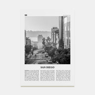 San Diego Travel B&W No 5 Poster