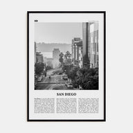 San Diego Travel B&W No 5 Poster