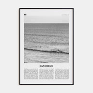 San Diego Travel B&W No 6 Poster