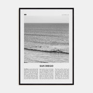 San Diego Travel B&W No 6 Poster