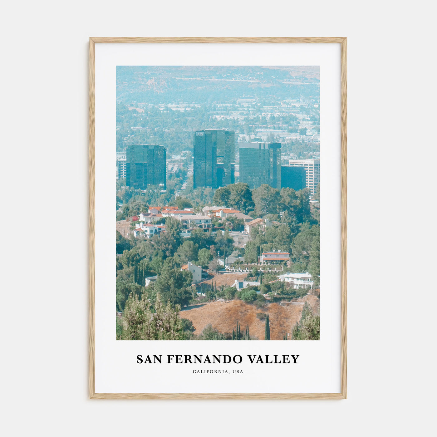 San Fernando Valley Portrait Color No 1 Poster