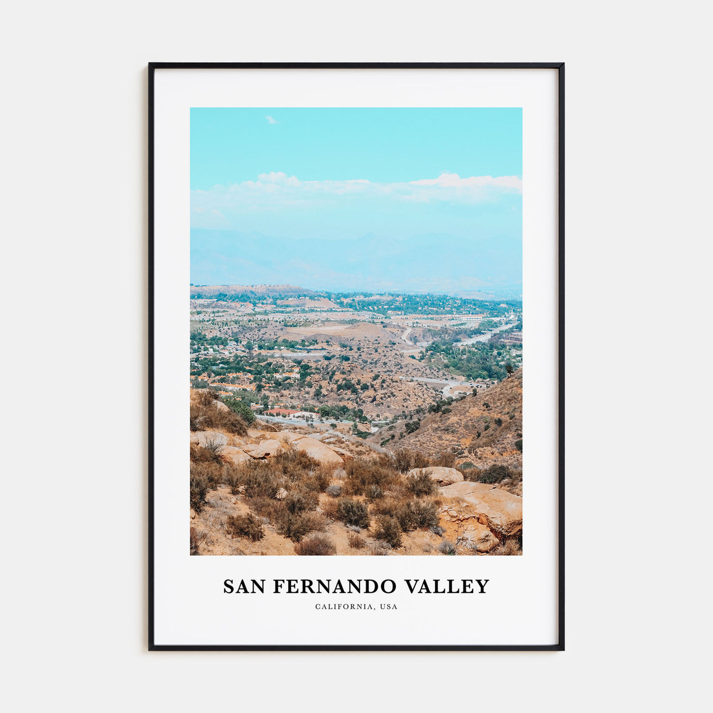 San Fernando Valley Portrait Color No 2 Poster