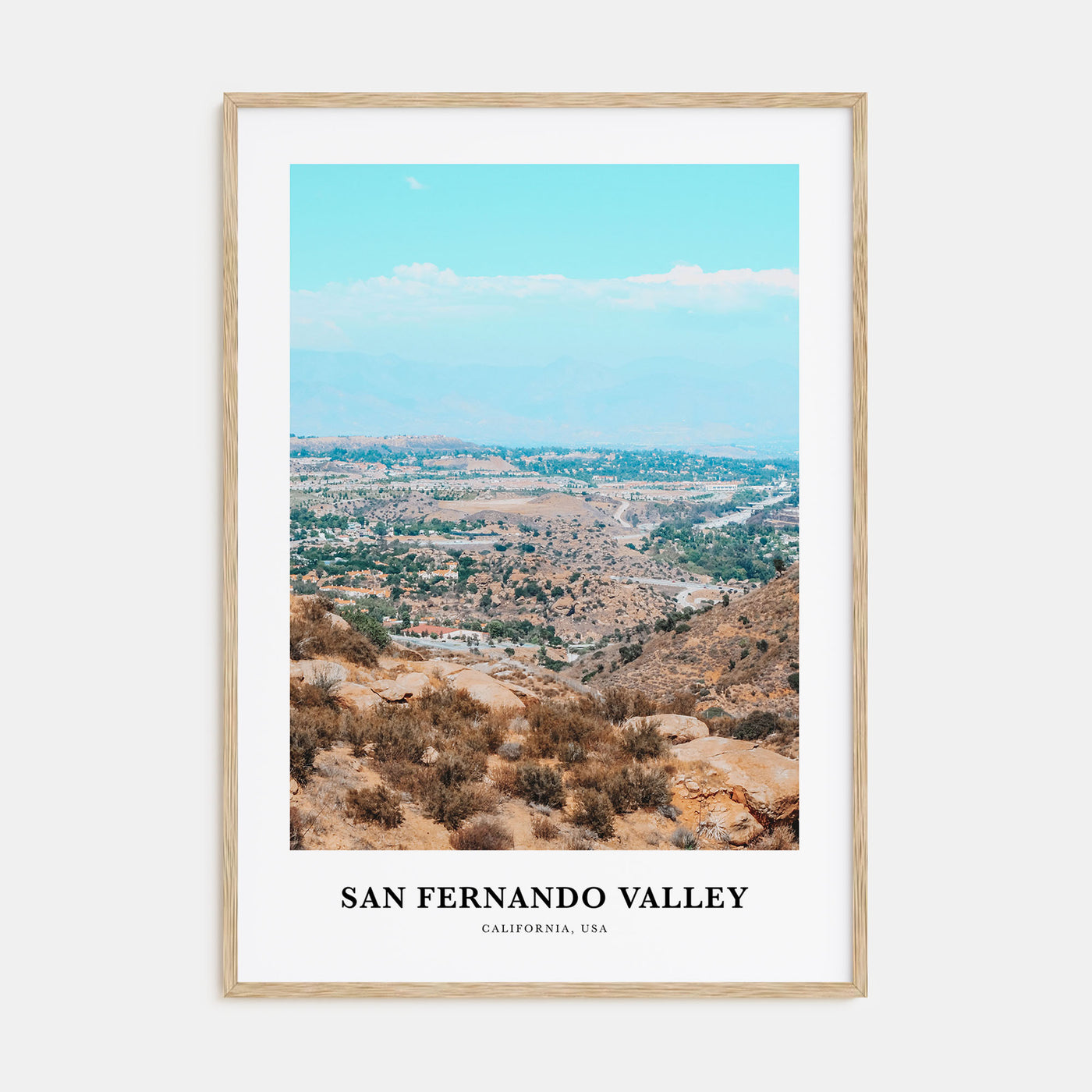 San Fernando Valley Portrait Color No 2 Poster