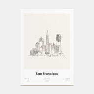 San Francisco Drawn No 1 Poster