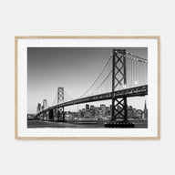 San Francisco Landscape B&W No 1 Poster