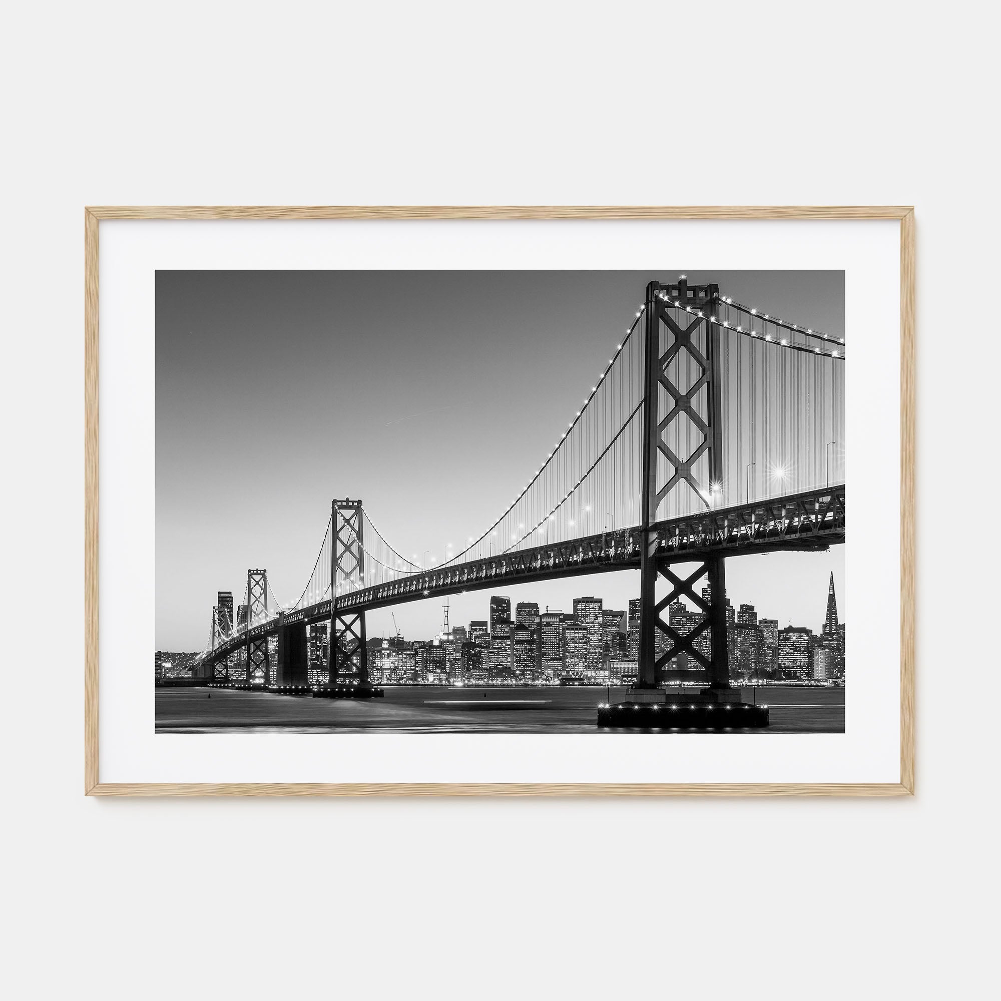 San Francisco Landscape B&W No 1 Poster