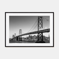 San Francisco Landscape B&W No 1 Poster